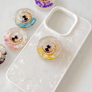 Magsafe Telefoongreep magnetische telefoonhouder kat Griptok zee zomer Telefoonaccessoire maanhouder Cadeau telefoon Kat Telefoonhouder kralen