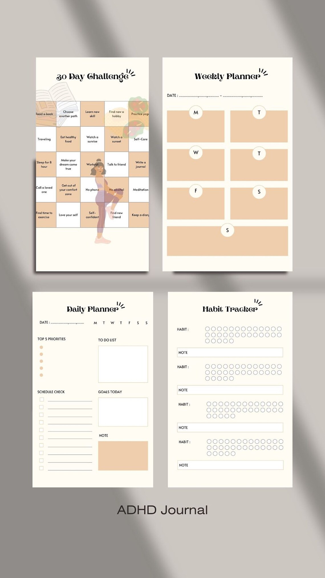 Notion Planner ADHD 2023 Digital Planner for Adults Digital Etsy
