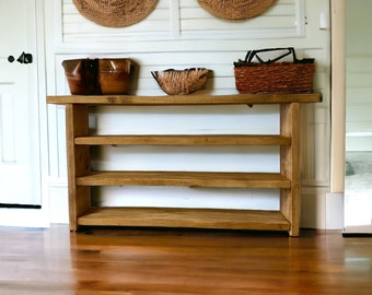Stunning Rustic Reclaimed wooden Bookcase, shoe rack, shoe storage 3 Tier 72cm High