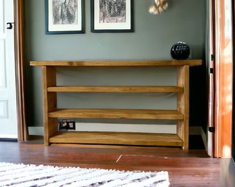 Stunning Rustic Reclaimed wooden Bookcase, shoe rack, shoe storage 3 Tier 72cm High