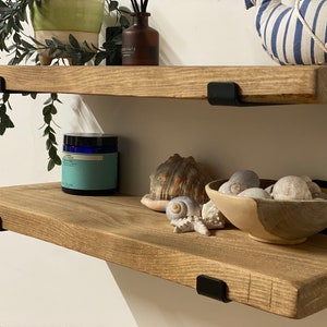 Stunning Rustic Shelf made from reclaimed Scaffold Board Shelves for walls, Shelve Books shelve brackets included