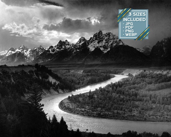 Ansel Adams - the Tetons and the Snake River (1942) Black & White