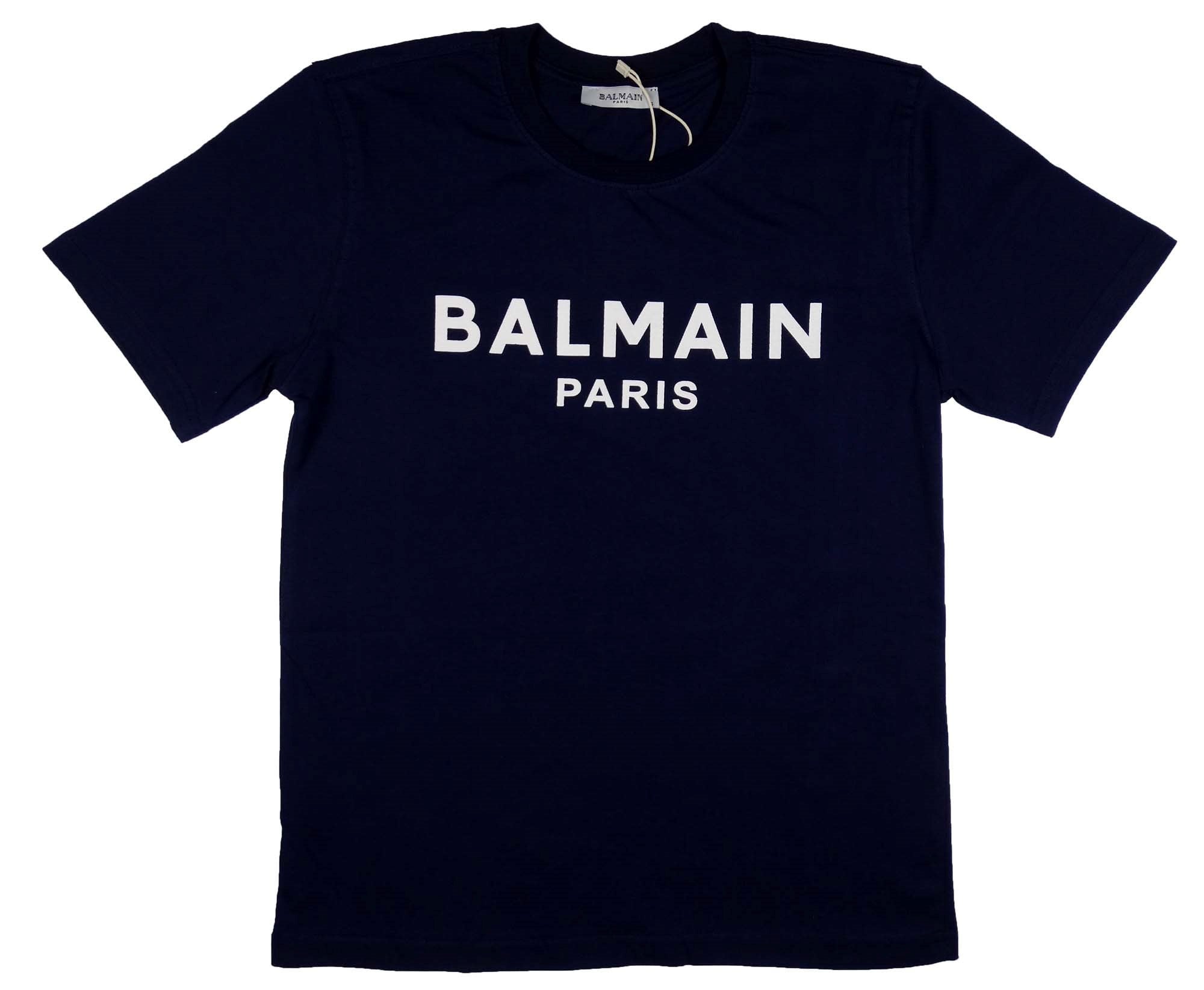 Size BALMAIN Vintage Men T-shirt Logo Print -