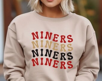 Sudadera de los San Francisco Niners / 49ers Football Crewneck / SF Football Gameday Sudadera / Niner Gang