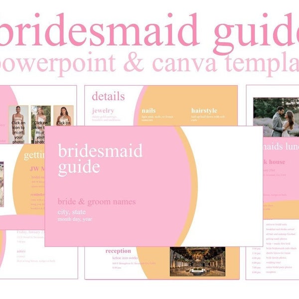 Bridesmaid Powerpoint Template Etsy
