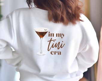 Sudadera Espresso Martini / Espresso Martini Crewneck / Es Tini Time Camiseta de manga larga / Top temático de cóctel / Regalo único de moda para ella