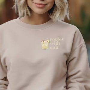 Felpa Margarita / On The Rocks with Salt Sweatshirt / Margarita Crewneck / Margs Sweatshirt / Tequila Long Sleeve / Margs Crewneck