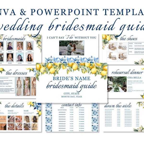 Bridesmaid Powerpoint Template Etsy