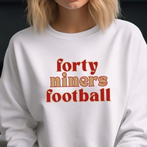 Sudadera de los San Francisco Niners / 49ers Football Crewneck / SF Football Gameday Sudadera / Niner Gang