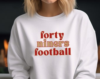 San Francisco Niners Sweatshirt | 49ers Football Crewneck | SF Football Gameday Sweatshirt | Niner Gang