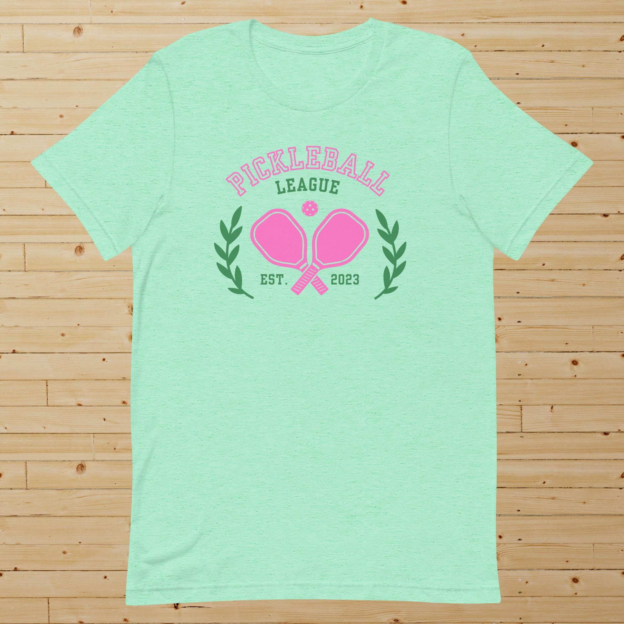 Pickleball Shirt Pickleball Short Sleeve Crewneck Pickleball Team Shirt