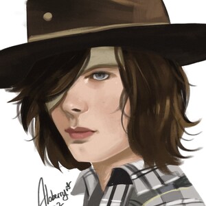 The Walking Dead Carl 8.5x11 Glossy Cardstock Print
