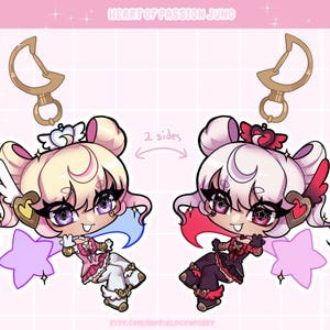 Dokiwatch Juno 2.5 Inch Double Sided Acrylic Charm | Overwatch 2