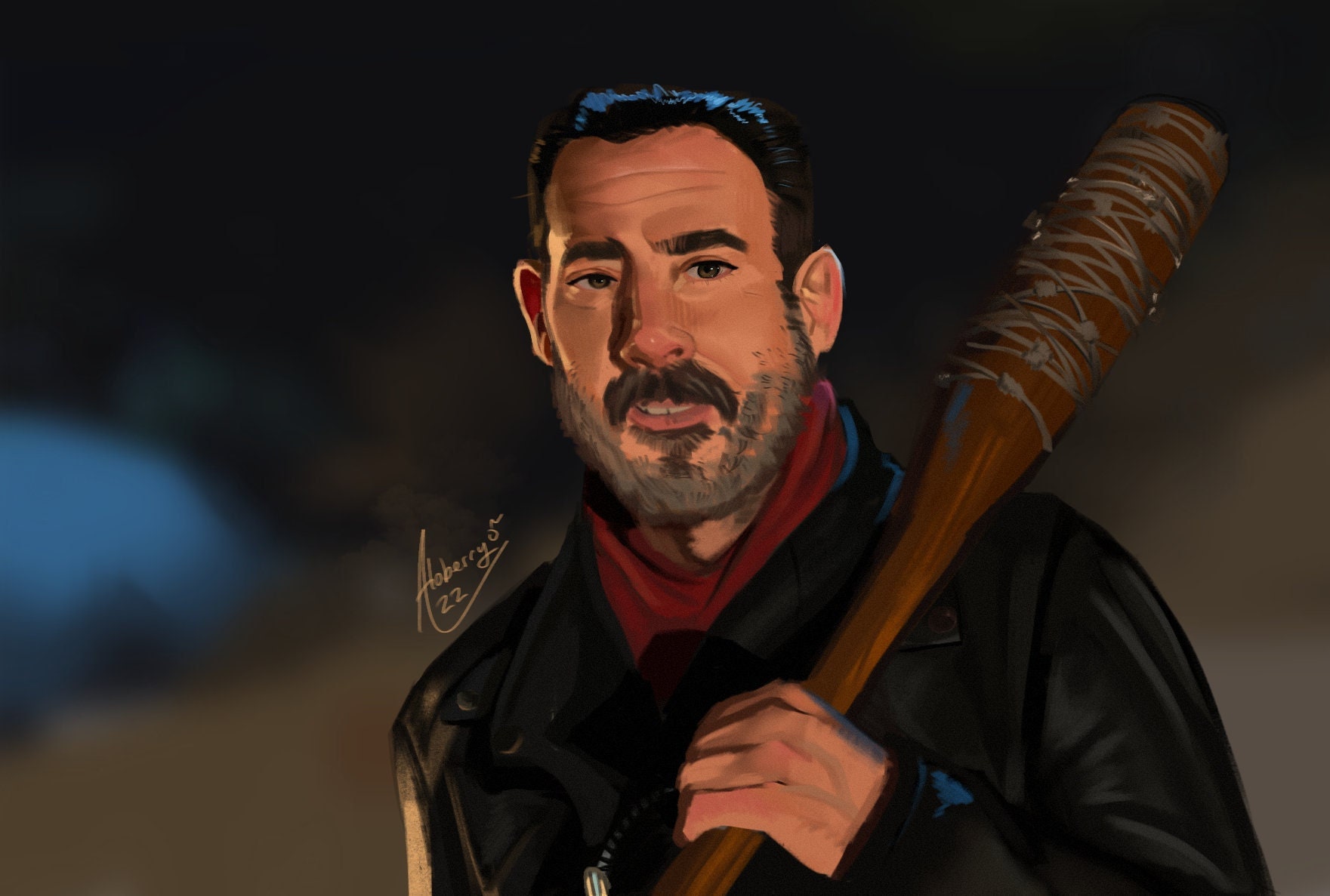 Negan Icon The Walking Dead Negan Smith 8.5x11 Glossy Cardstock Art Print - Etsy