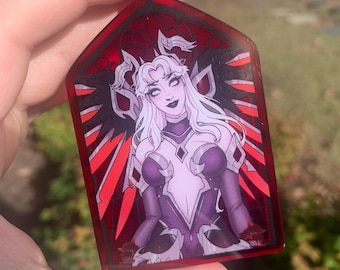 3" Fallen Angel Mercy Keychain | Translucent Acrylic | Overwatch 2