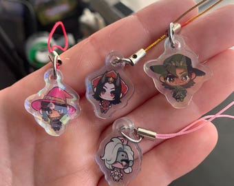 Halloween Terror Chibi Overwatch Mini 1" Phone Charms! | Ashe | Cassidy | Mercy | Kiriko