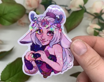Lillia Spirit Blossom Sticker | League of Legends Holographic Vinyl