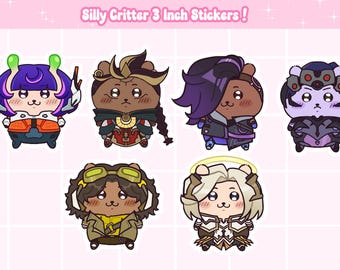 Overwatch x Chiikawa | 3 inch Vinyl Holographic Sticker