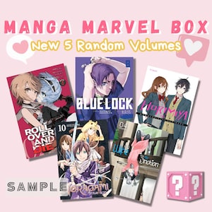 Mystery Manga Box | Suprise and Fun Blind Box Gift Set | New Manga | 5 Random Volumes