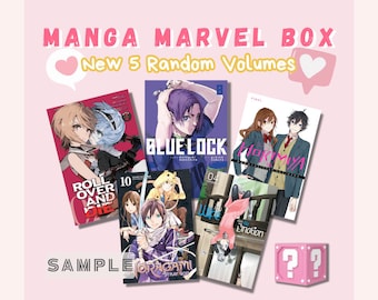 Mystery Manga Box | Suprise and Fun Blind Box Gift Set | New Manga | 5 Random Volumes