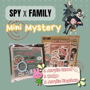 Mini Anime Manga Mystery Box Themed Cute Popular | Suprise and Fun Blind Box, Birthday Gift Bag for Friends Badge Pin Keychain Acrylic Stand