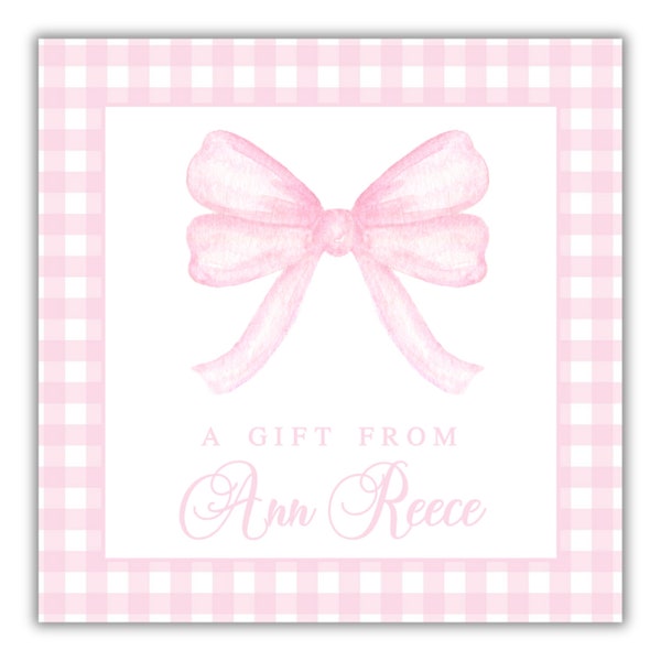 Printable Enclosure Card, Baseball, Personalized Gift Tag, Editable Name Tag Template, Pink Bow