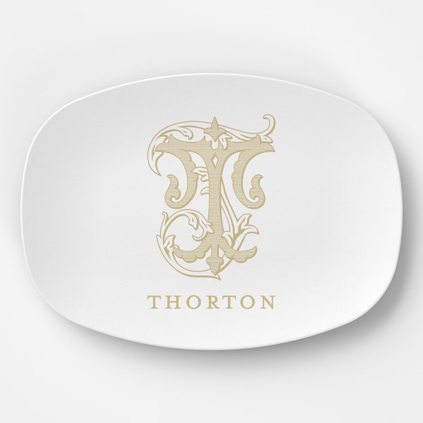 Serving Platter | Monogramed Platter | Personalized Gift | Wedding Gifts , Hostess Gifts