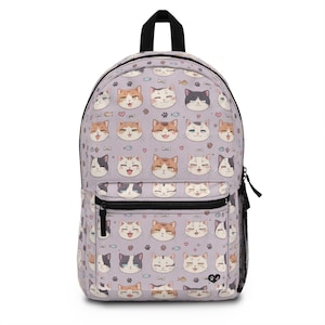 Kawaii Kätzchen Rucksack, süße Kitty Tasche, Anime Style Schulrucksack, Kinder Reiserucksack, Katzenliebhaber Geschenk