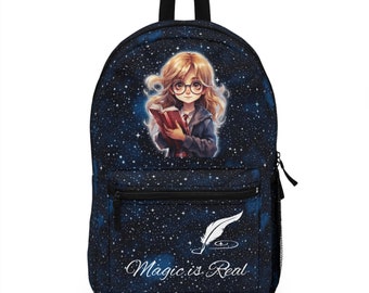 CUSTOMIZABLE Little Witch in Magical Night Sky Backpack