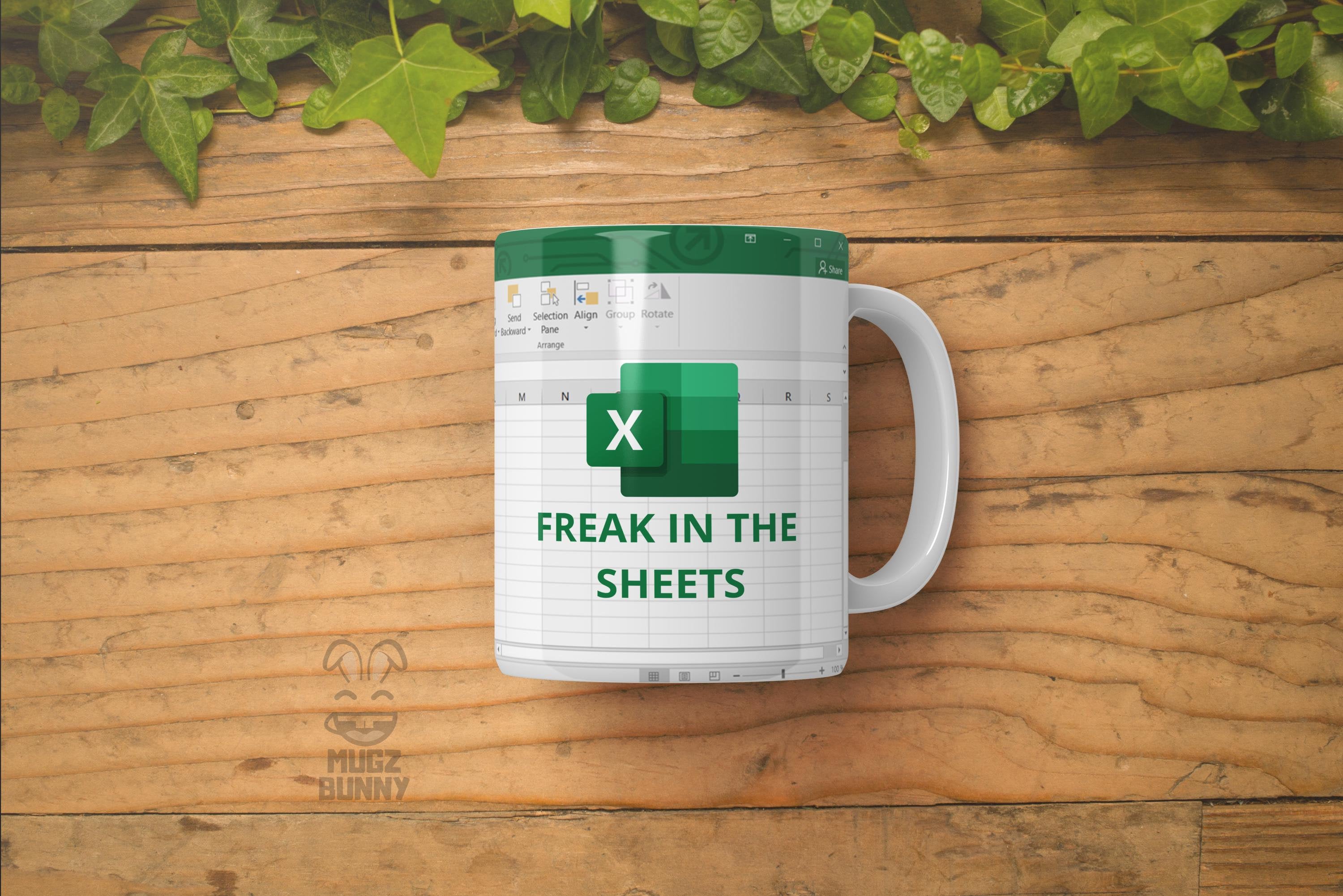 Freak in the Sheets Mug | Excel Spreadsheet Mug | accountant gift | Funny Mug with Spreadsheet | Data Analyst Gift | Office Mug