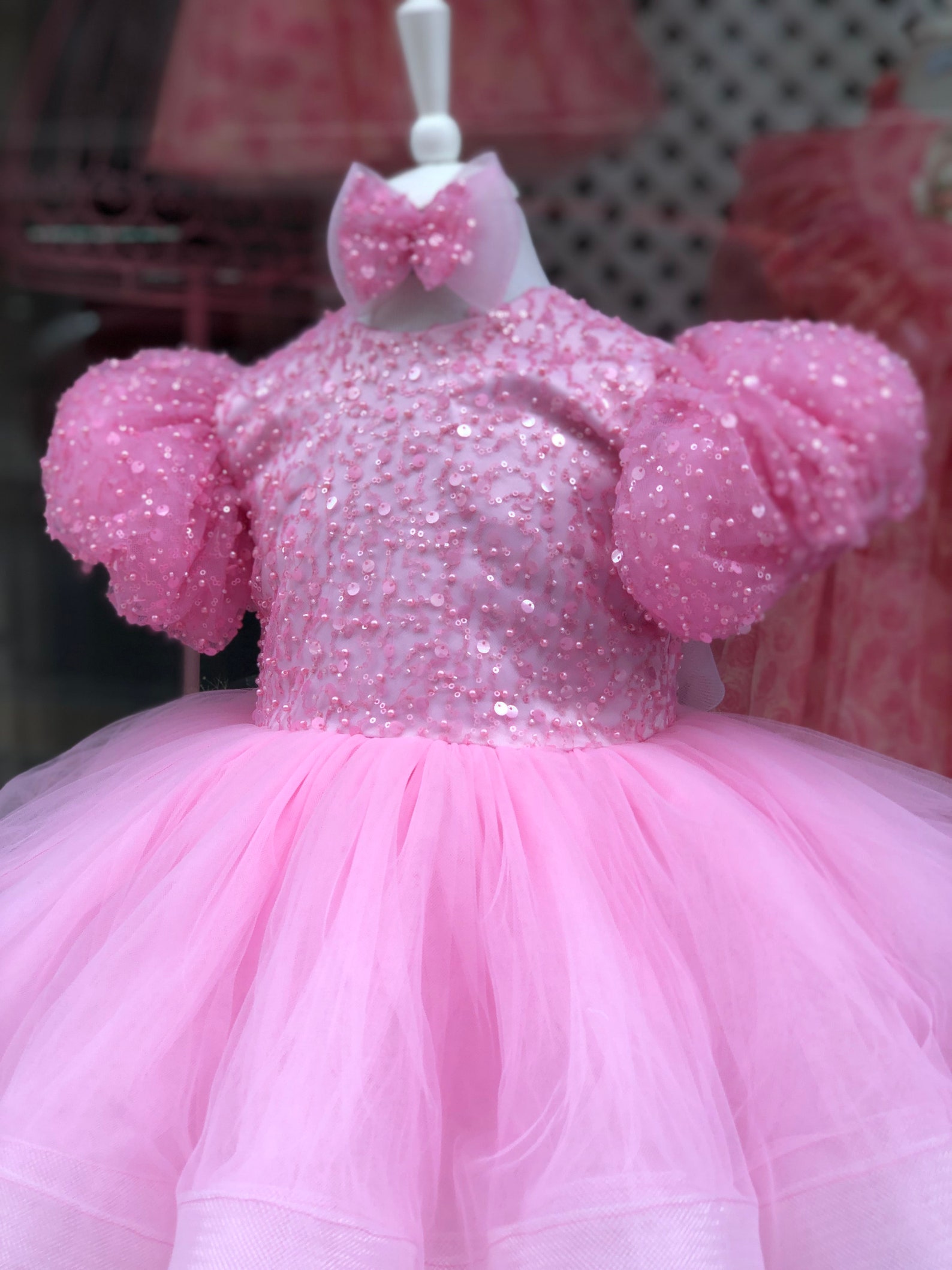 Sweet Princess Puffy Halter Neck Flower Bud Birthday Dress Homecoming Dress P3653