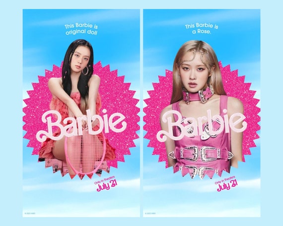 Blackpink Barbie Posters,blackpink Printable Art,blackpink Wall Art, blackpink Digital Download,blackpink Wall Print,blackpink Gift,bp Poster 