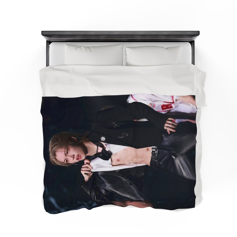 Custom Stray Kids Felix Photo Blanket Felix Plush Blanket Etsy