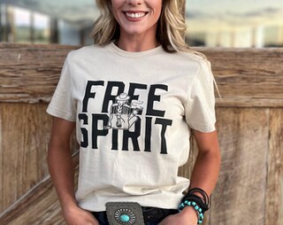 Maglietta Free Spirit Cuore Selvaggio – Stile Hippie Boho – Taglia L Uomo/donna