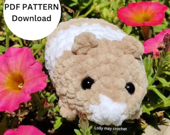 Hammy the Hamster Crochet Pattern PDF Digital Download - English Using US Crochet Terminology