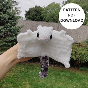 Pip Siberian Flying Squirrel Crochet Pattern - English Using US Crochet Terminology