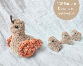 Gehaakt amigurumipatroon Coco the Quail - Engels met Amerikaanse haakterminologie