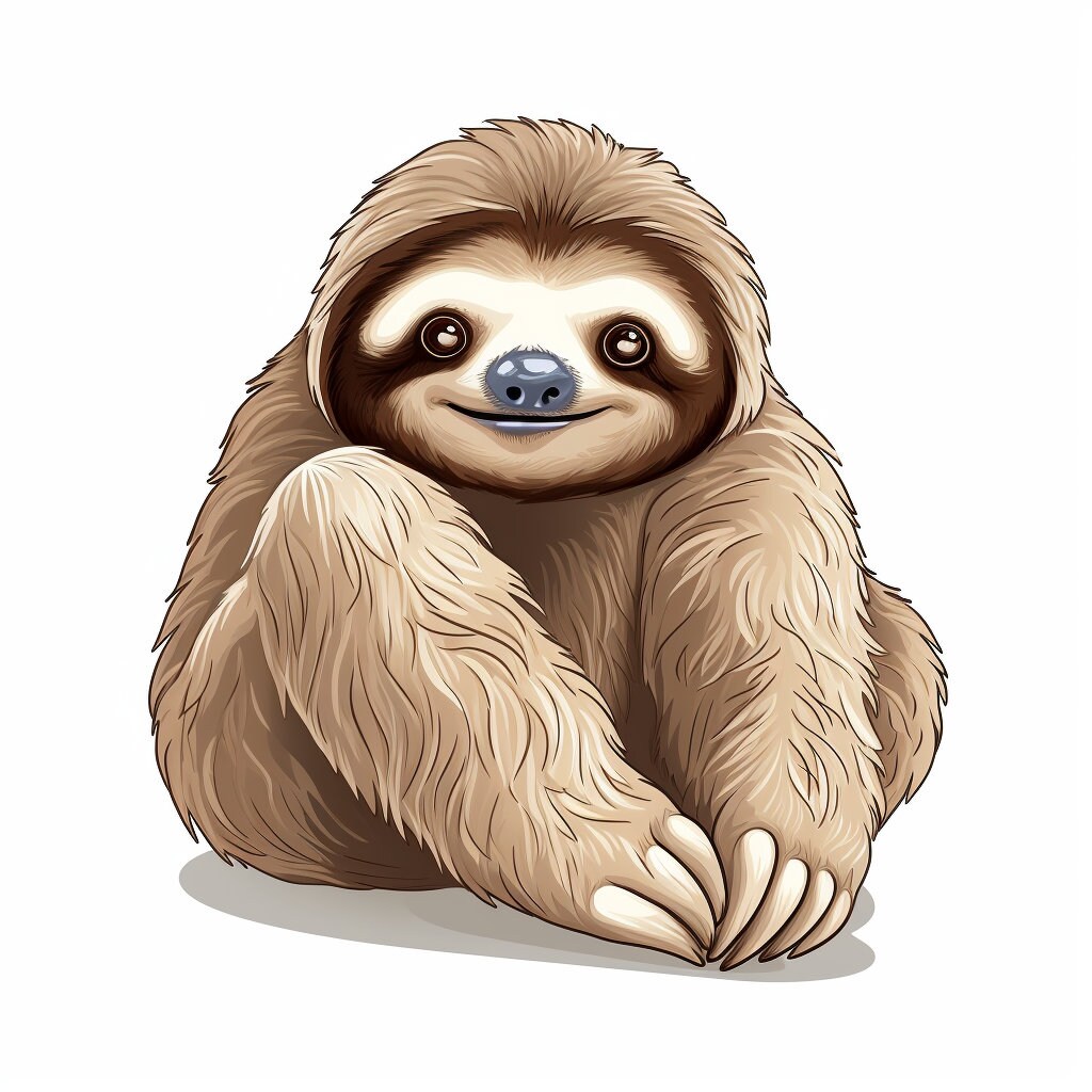 100 Ultra Cute Sloth Stickers - Adorable Sloth Decals - Planner ...
