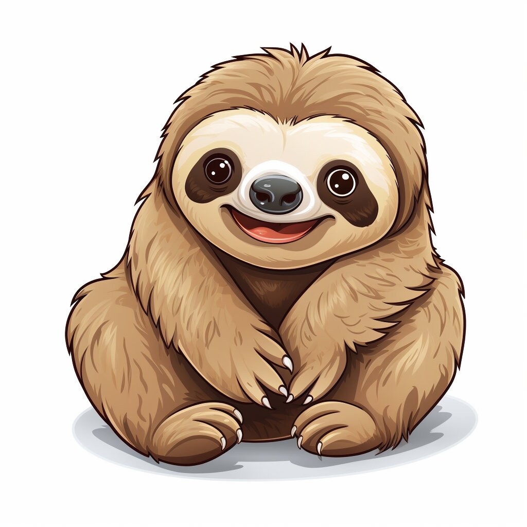 100 Ultra Cute Sloth Stickers - Adorable Sloth Decals - Planner ...