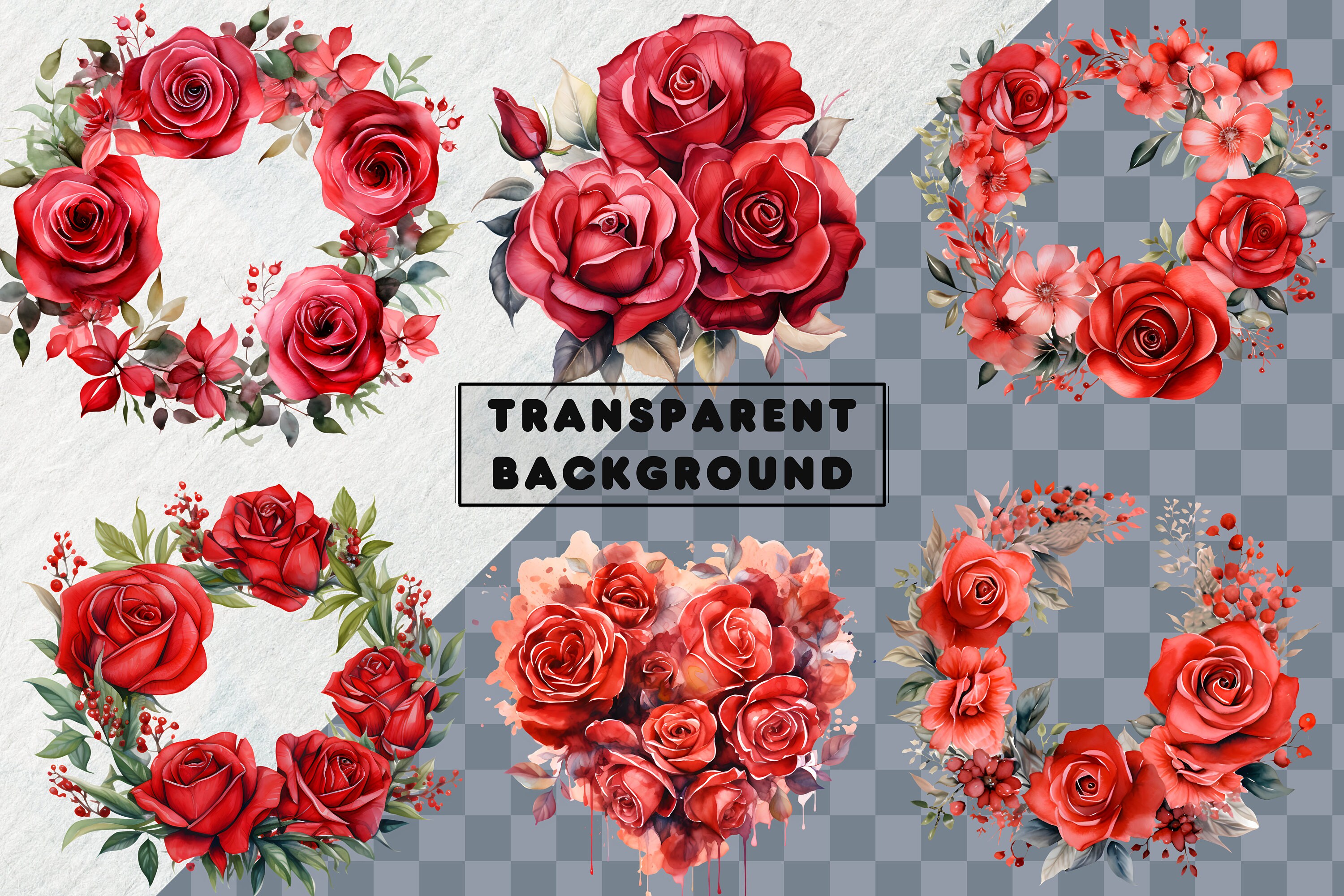 17-watercolor-red-roses-clipart-roses-and-leaves-in-png-etsy