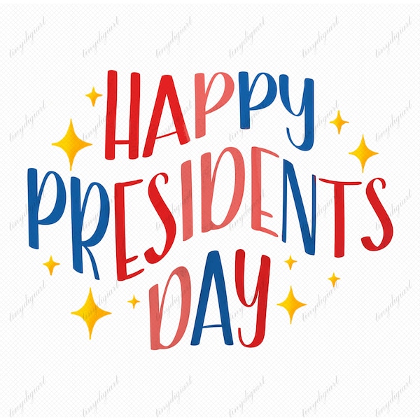 Happy Presidents Day png, Presidents Day Cut File For Cricut, Digital Image Clipart, Presidents Sublimation Vector Png, Instant Download