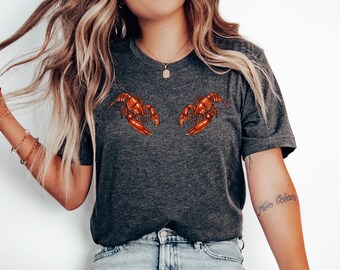 Crawfish Season Tshirt, Simple Crawfish Shirt, Crawfish Boil Shirt, Crawfish Outfit, Crawfish Graphic Tee, Crawfish Women, Louisiana TShirt