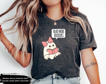Booooks Shirt, Halloween Teacher T-Shirt, Read more books, Halloween Reading Shirt, Librarian Shirt, Bookworm Gift, Halloween Party Teacher