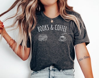 Book Shirt, Coffee Shirt, Funny Reading Shirt, Book Shirt, Librarian Gifts, Cute Graphic Tees Trending Now, Read Shirt For Women. Librarian