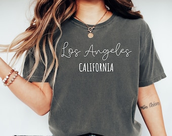 Comfort Colors Los Angeles California T-Shirt, Los Angeles Comfort Colors Unisex T-Shirt, Los Angeles CA Group Tee, LA Girls Trip Shirt,Cali
