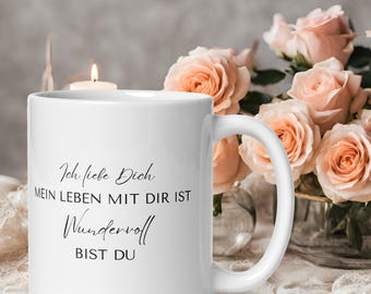 White glossy mug