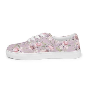 Spirituelle Schuhe Floral / Fairyflower Sneaker / Blumenschuhe / Blumenmuster / Damenschuhe / Lavendelfarben / Atmungsaktiv / Floral Sneaker