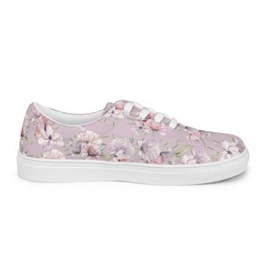 Spirituelle Schuhe Floral / Fairyflower Sneaker / Blumenschuhe / Blumenmuster / Damenschuhe / Lavendelfarben / Atmungsaktiv / Floral Sneaker