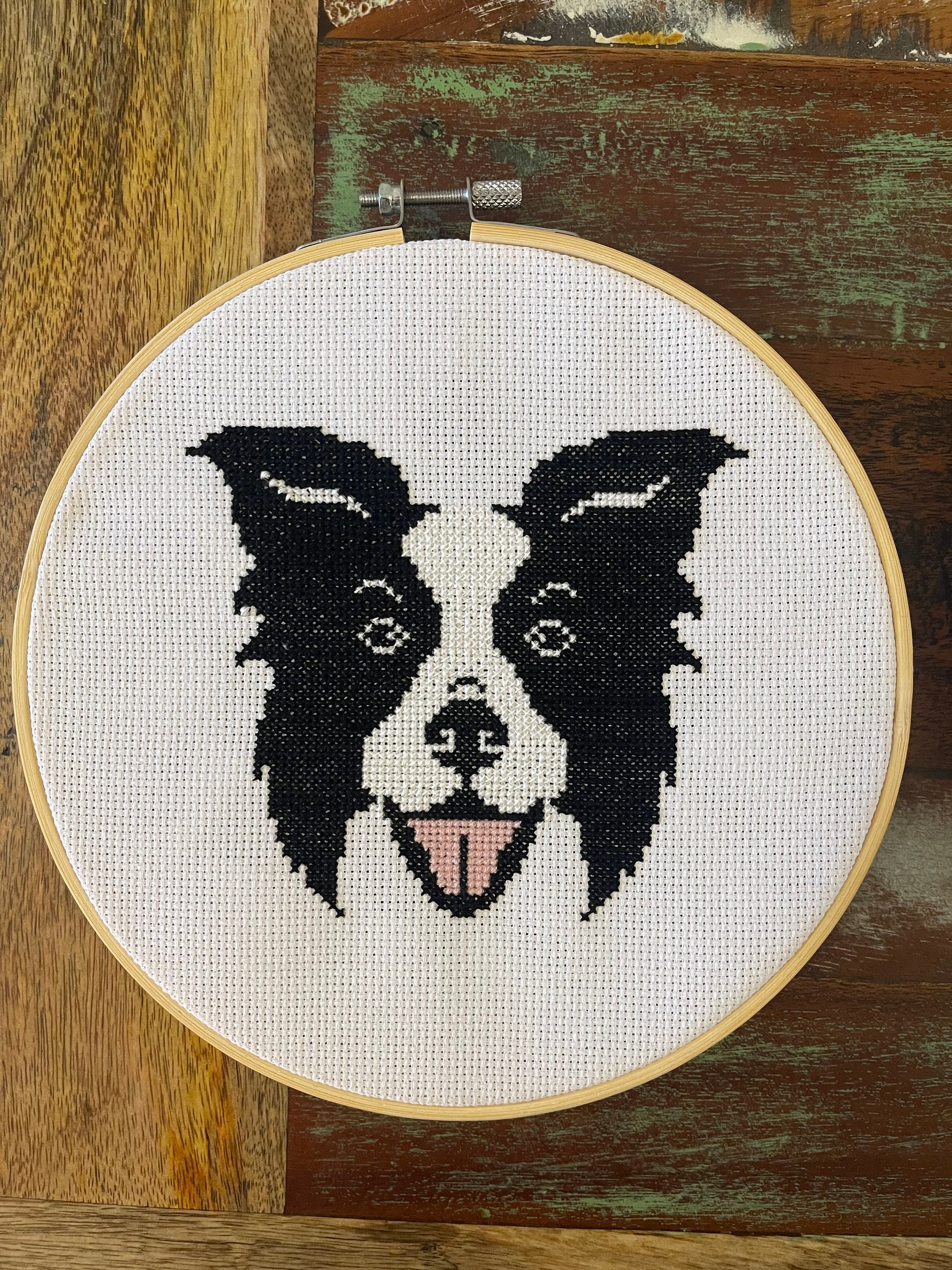 Border Collie Cross Stitch Pattern, Dog Embroidery Pattern, PDF Instant ...