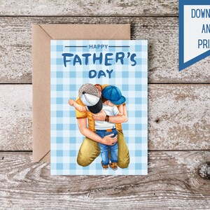 Printable Father&#39;s Day Card | Father&#39;s Day Gift| Digital Greeting Card | Watercolor Father&#39;s Day Card | Father&#39;s Day Printable | Dad Gift